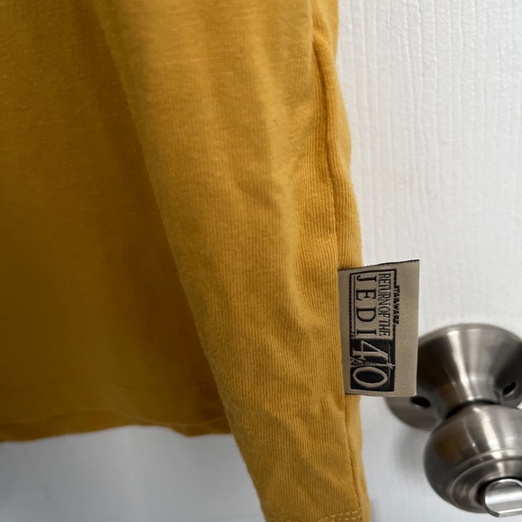 Star Wars Shirt Small Yellow Return Of The Jedi 40th Anniversary Jabba the Hutt - Picture 3 of 6